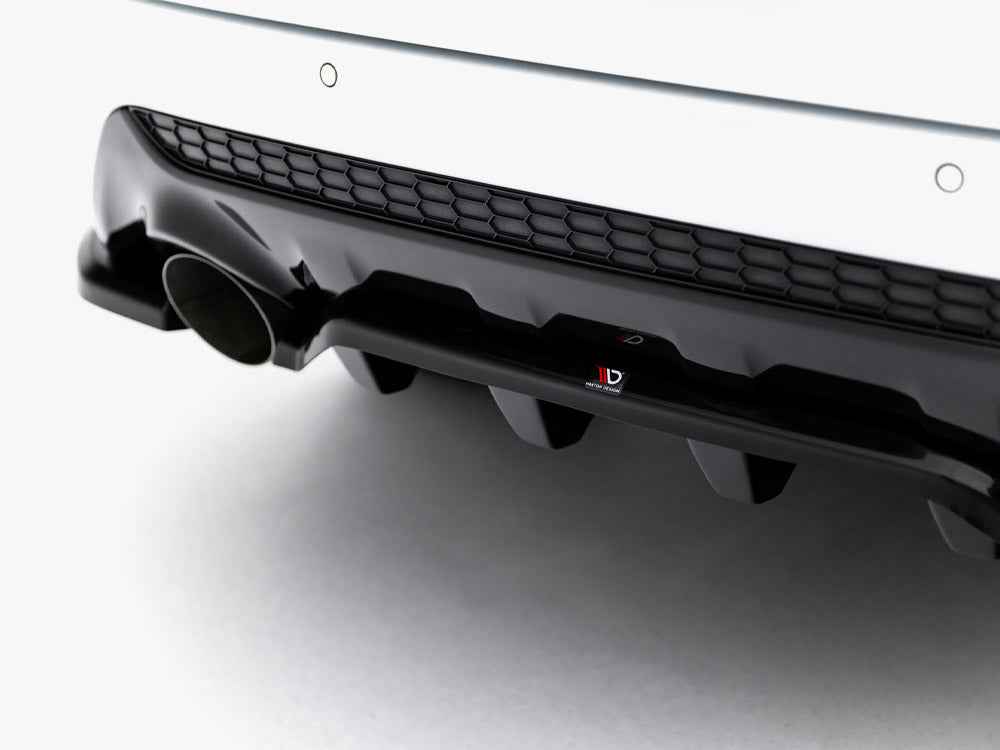 Maxton Design - Central Rear Splitter (Vertical Bars) Ford Kuga ST-Line Mk2 Facelift