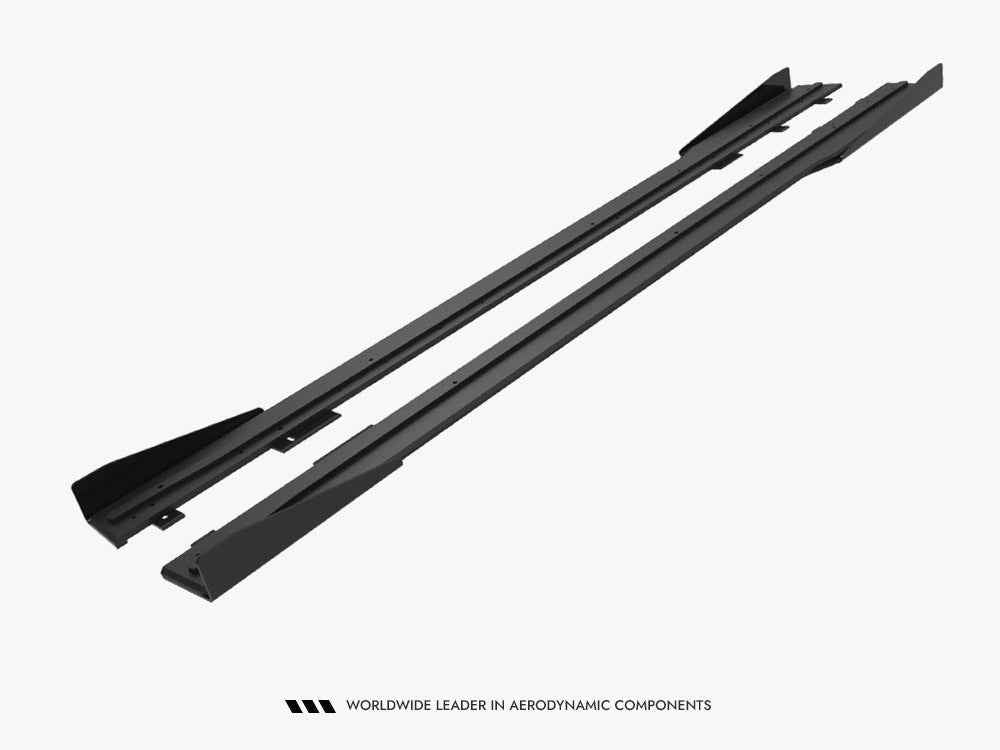 Maxton Design - Street PRO Side Skirts Diffusers + Flaps Ford Mustang GT Mk7