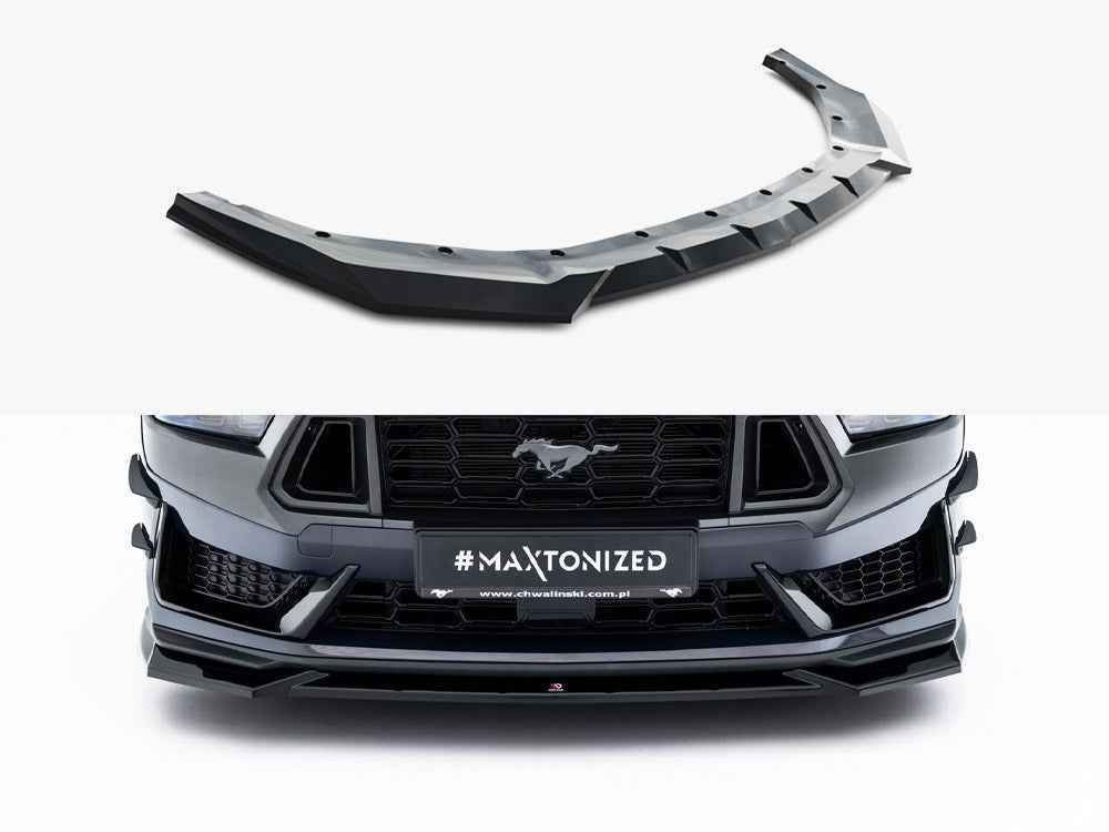 Maxton Design - Front Splitter V.1 Ford Mustang Dark Horse Mk7