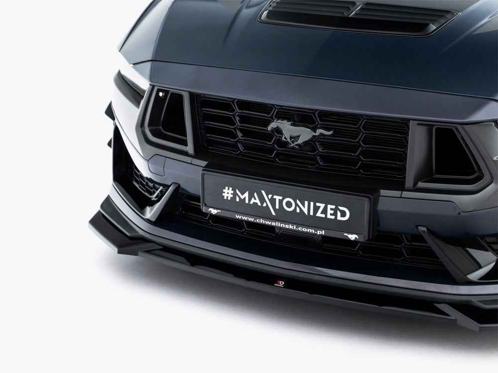Maxton Design - Front Splitter V.1 Ford Mustang Dark Horse Mk7