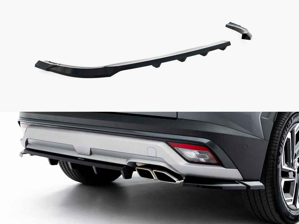 Maxton Design - Rear Splitter (Vertical Bars) Hyundai Tucson Mk4 Facelift