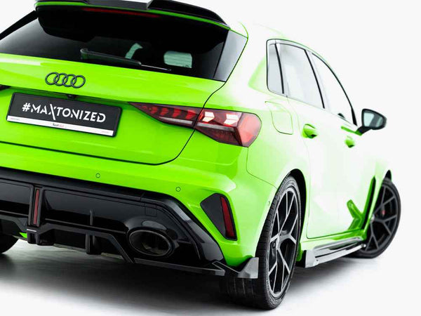 Maxton Design - Rear Splitter (Vertical Bars) V.3 Audi RS3 Sportback 8Y Facelift