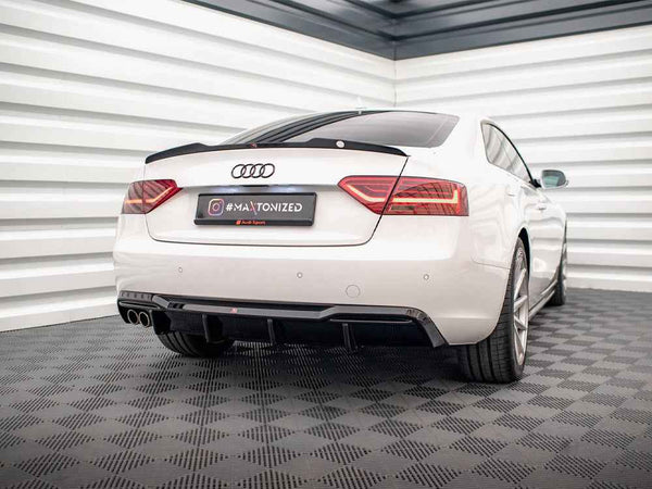 Maxton Design - Rear Valance Audi A5 Sportback 8T Facelift (Version with dual exhausts on one side)
