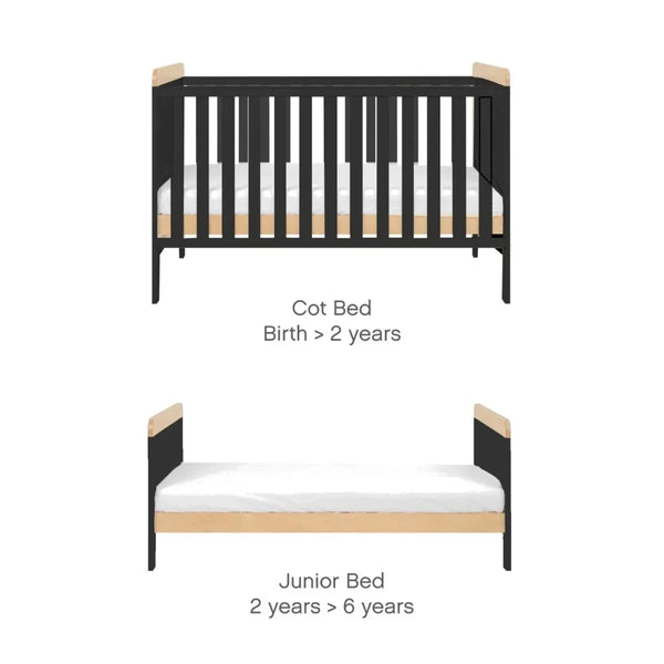 Tutti Bambini Rio 3 pcs Room Set - Dove Grey/Honey Oak