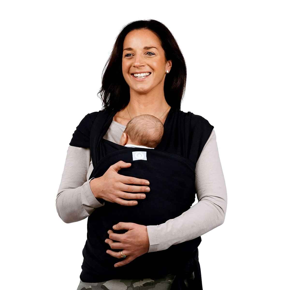 Gaia Carry Stretchy Baby Wrap Pure Tencel - Ebony