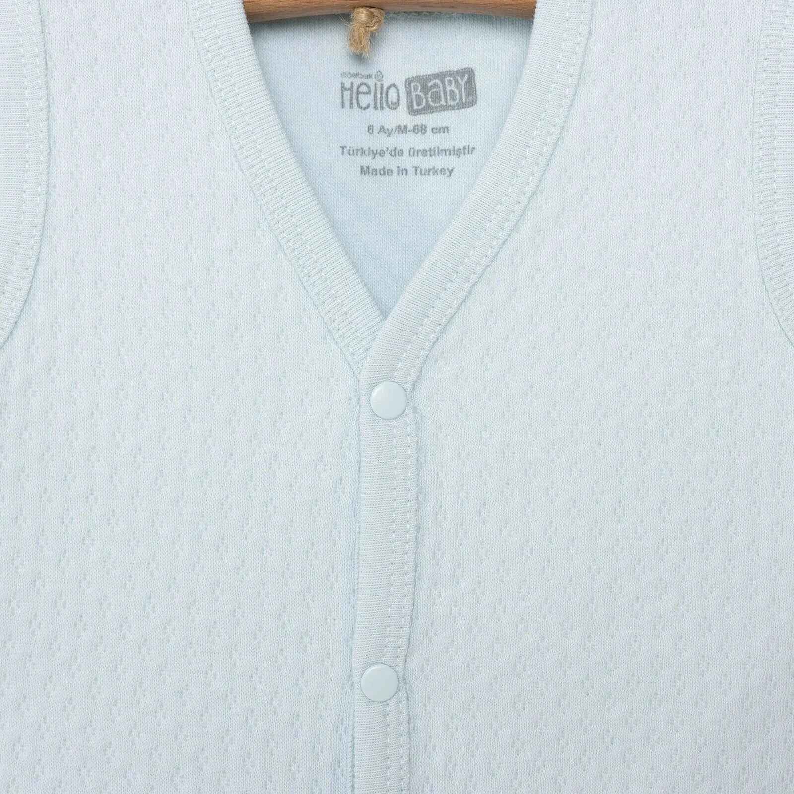 HelloBaby Boy Quilted Vest - Light Blue