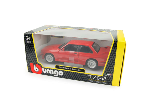 BMW M3 (E30) 1988 red - 1:24 Scale Model Car