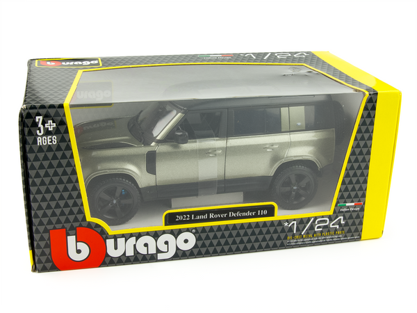 Land Rover Defender 110 Green 1:24 Scale Bburago Diecast Model