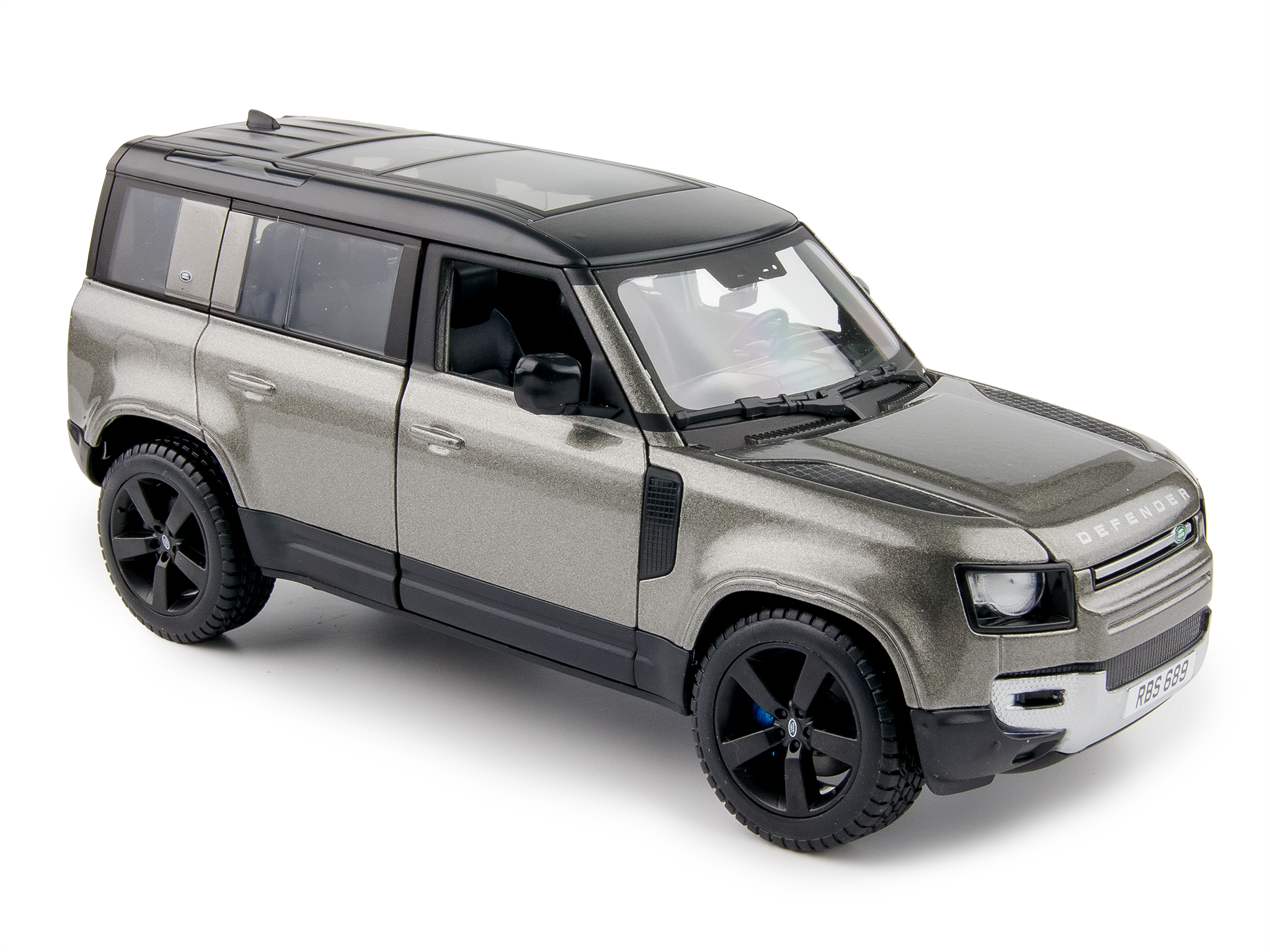 Land Rover Defender 110 grey - 1:24 Scale Model Car
