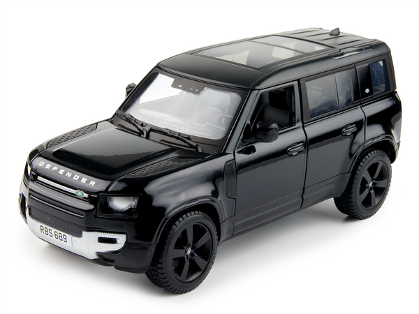 Land Rover Defender 110 Black 1:24 Scale Bburago Diecast Model