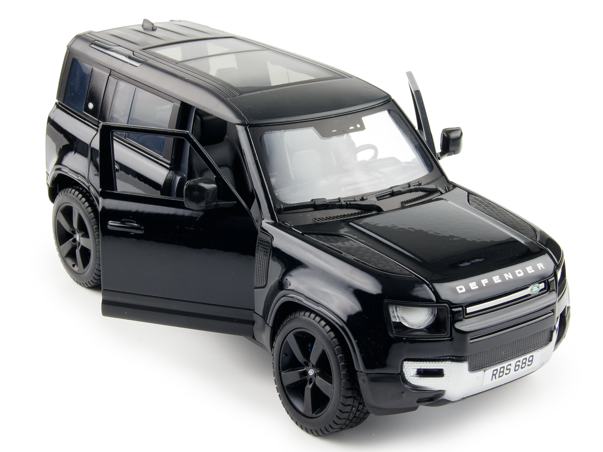 Land Rover Defender 110 Black 1:24 Scale Bburago Diecast Model