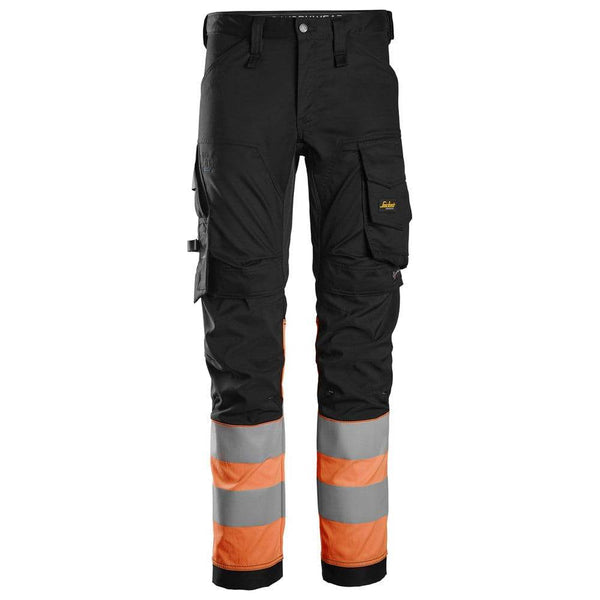 Snickers 6334 High-Vis Class 1 Stretch Trousers