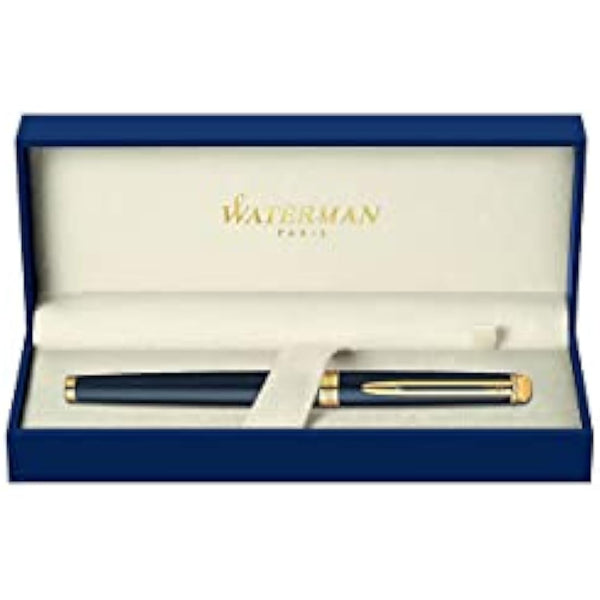 Waterman Hemisphere Rollerball Pen | Matte Black with 23 k Gold Trim | Fine Point | Black Ink | Gift Box