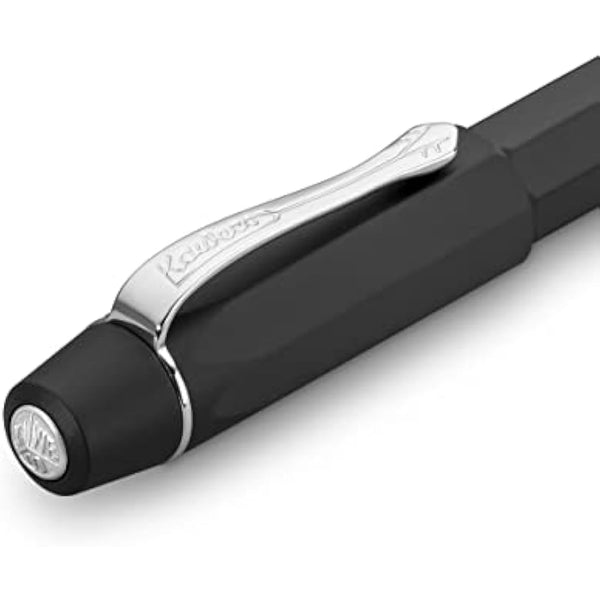 Kaweco ORIGINAL Fountain Pen 060 Black Chrome I Premium Aluminium Fountain Pen for Ink Cartridges I Exclusive Fountain Pen 13 cm I Nib: F (Fine)