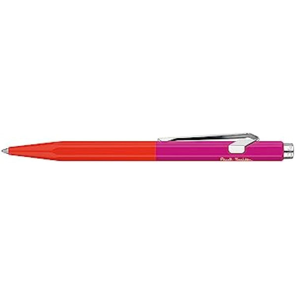 Caran D'Ache Ballpoint pen 849 Paul Smith Warmred/Melrosepink, black M refill, in slimpack