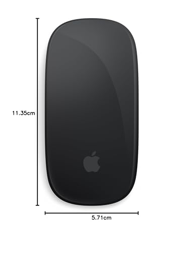 Apple Magic Mouse: Bluetooth, rechargeable. Works with Mac or iPad; White, Multi-Touch surface (USB-C)