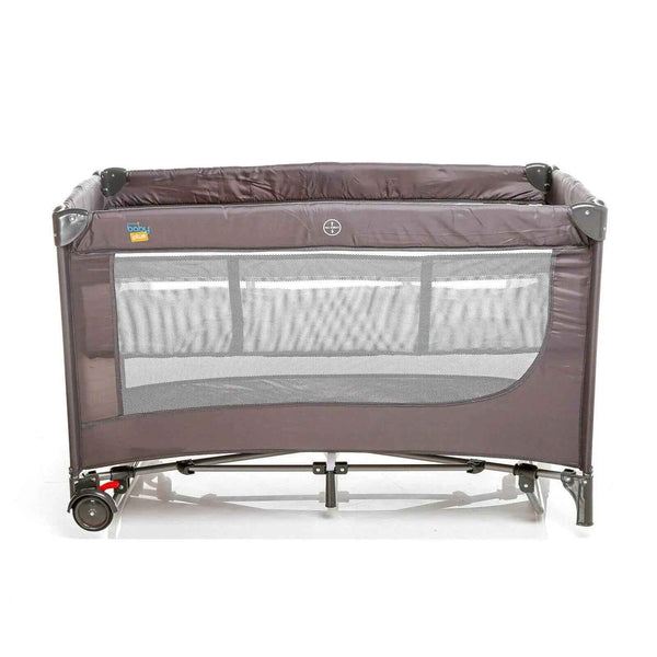 baby plus Play-Sleep Travel Cot - Grey