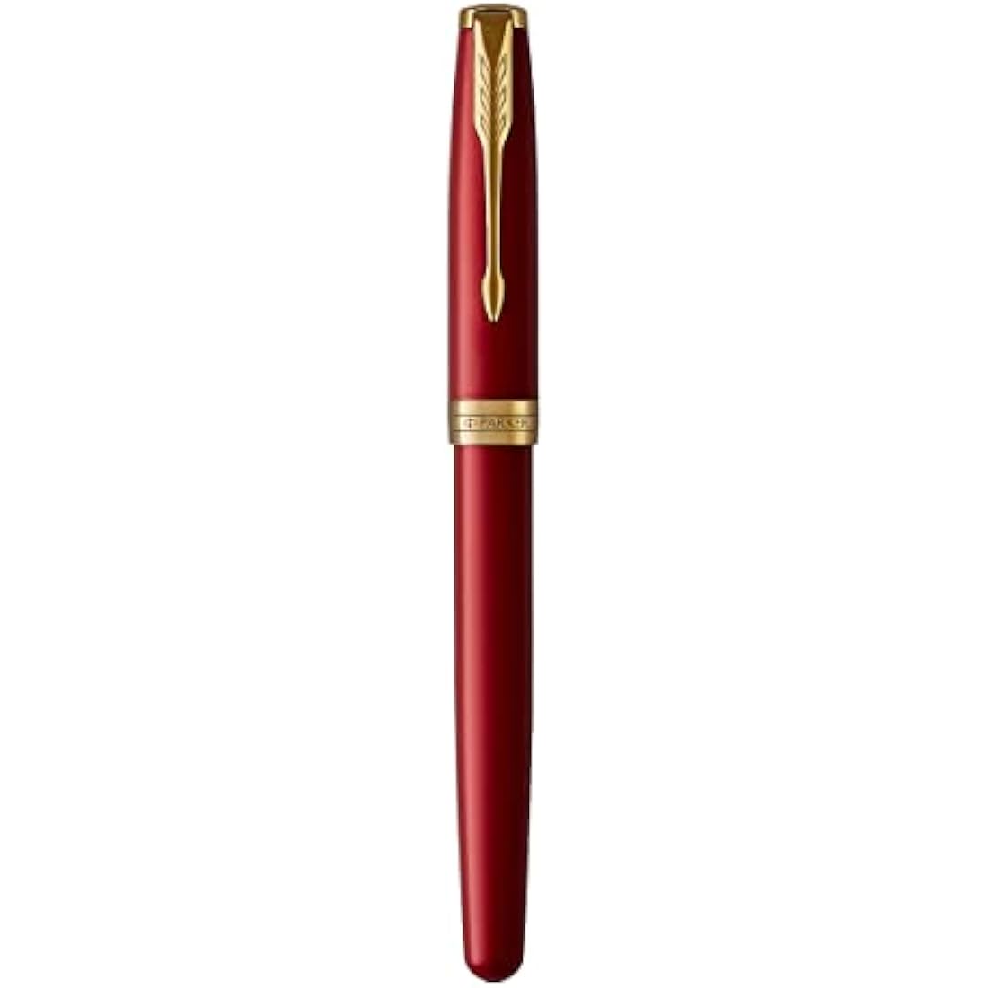 Parker Sonnet Fountain Pen | Red Lacquer with Gold Trim | Medium Nib | Gift Box