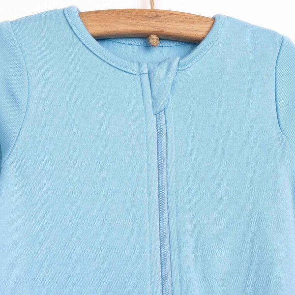 HelloBaby Newborn Boy 2 Piece Footed Jumpsuit - Blue