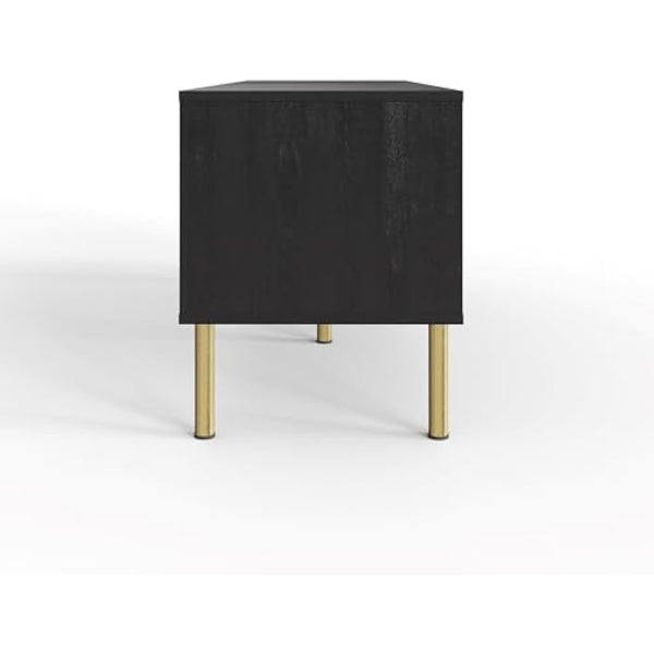 GFW Nervata TV Unit Modern Storage Media Entertainment Living Bedroom Black