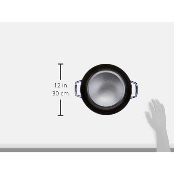 STAUB 40511-476-0 Cast Iron Chistera, Dark Blue, 28 cm