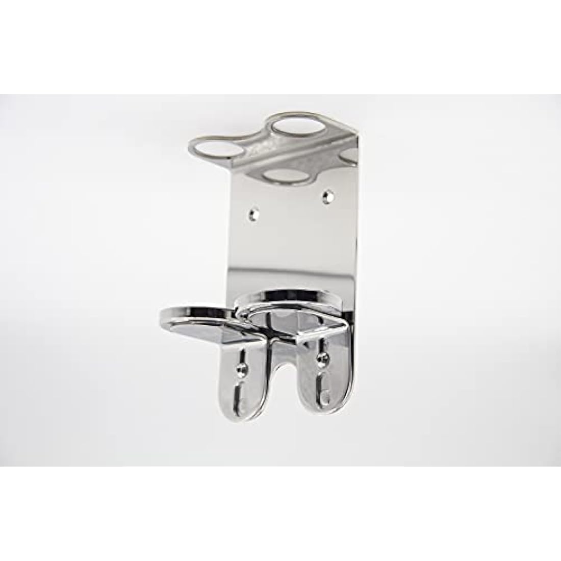 WALL MOUNT 500ML DOUBLE DISPENSER CHROME BOTTLE HOLDER Ideal for Baylis & Harding Bottles