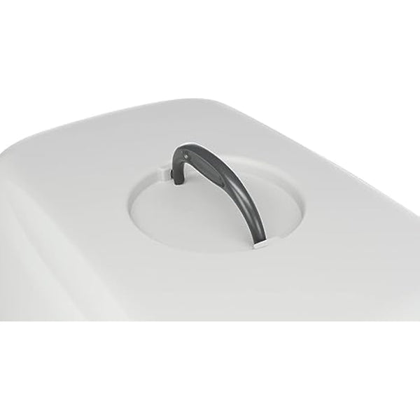 TRIXIE Vico litter tray with bonnet - easy click fasteners - plastic - 40 x 40 x 56 cm - denkel grey/light grey - 40271