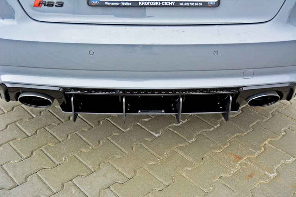 Maxton Design - REAR DIFFUSER AUDI RS3 8VA SPORTBACK PRE-FACELIFT (2015-2016)