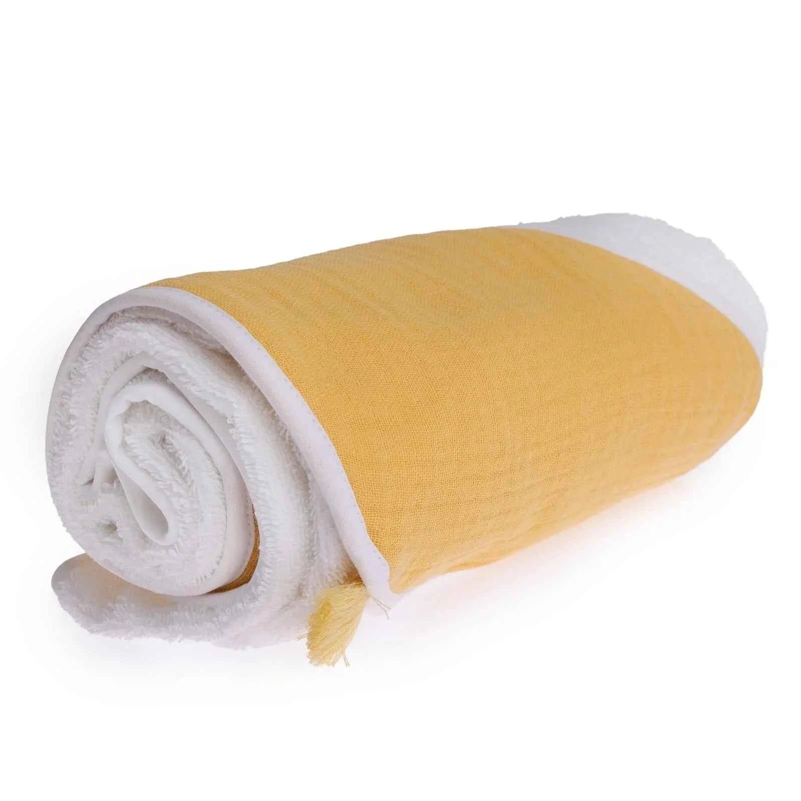 Mollia Unisex Baby Towel - Yellow