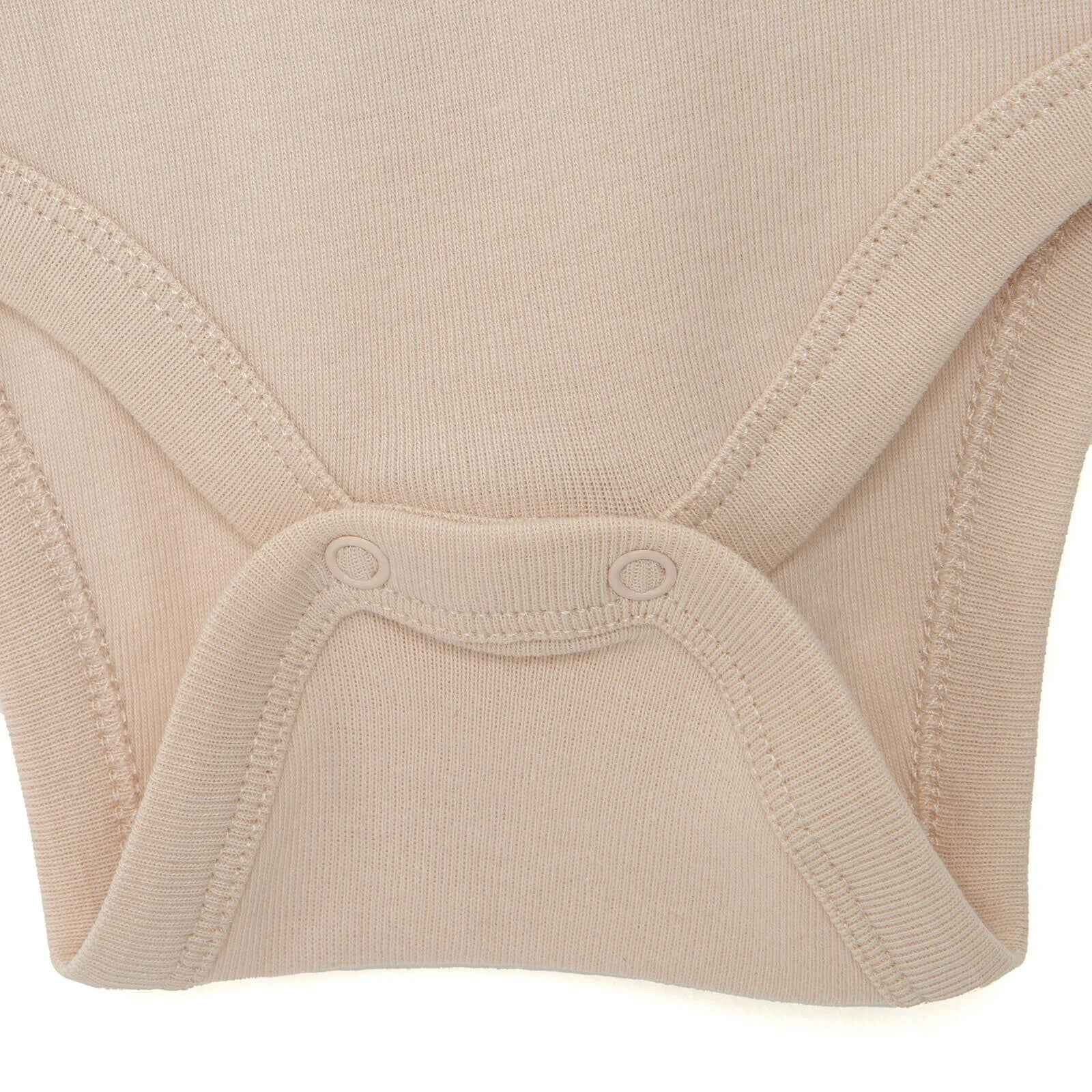 HelloBaby Unisex Long Sleeve Bodysuit - Beige