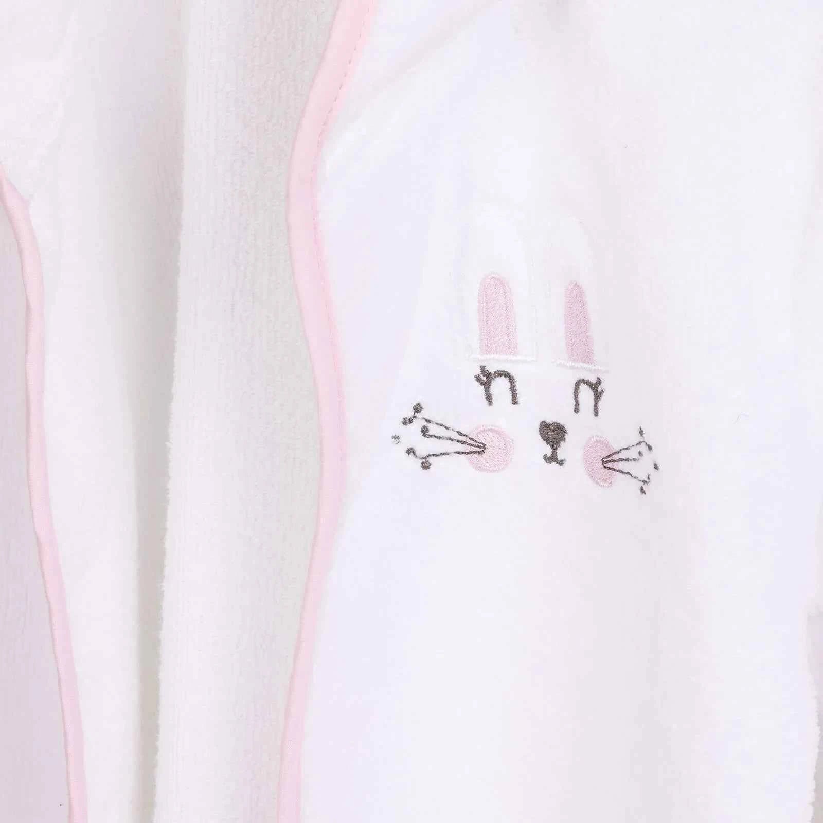 Mollia Girl Baby Bathrobe - White
