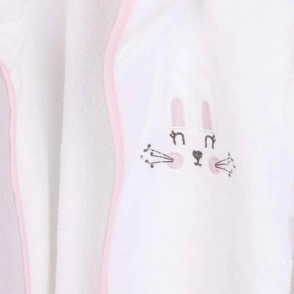 Mollia Girl Baby Bathrobe - White