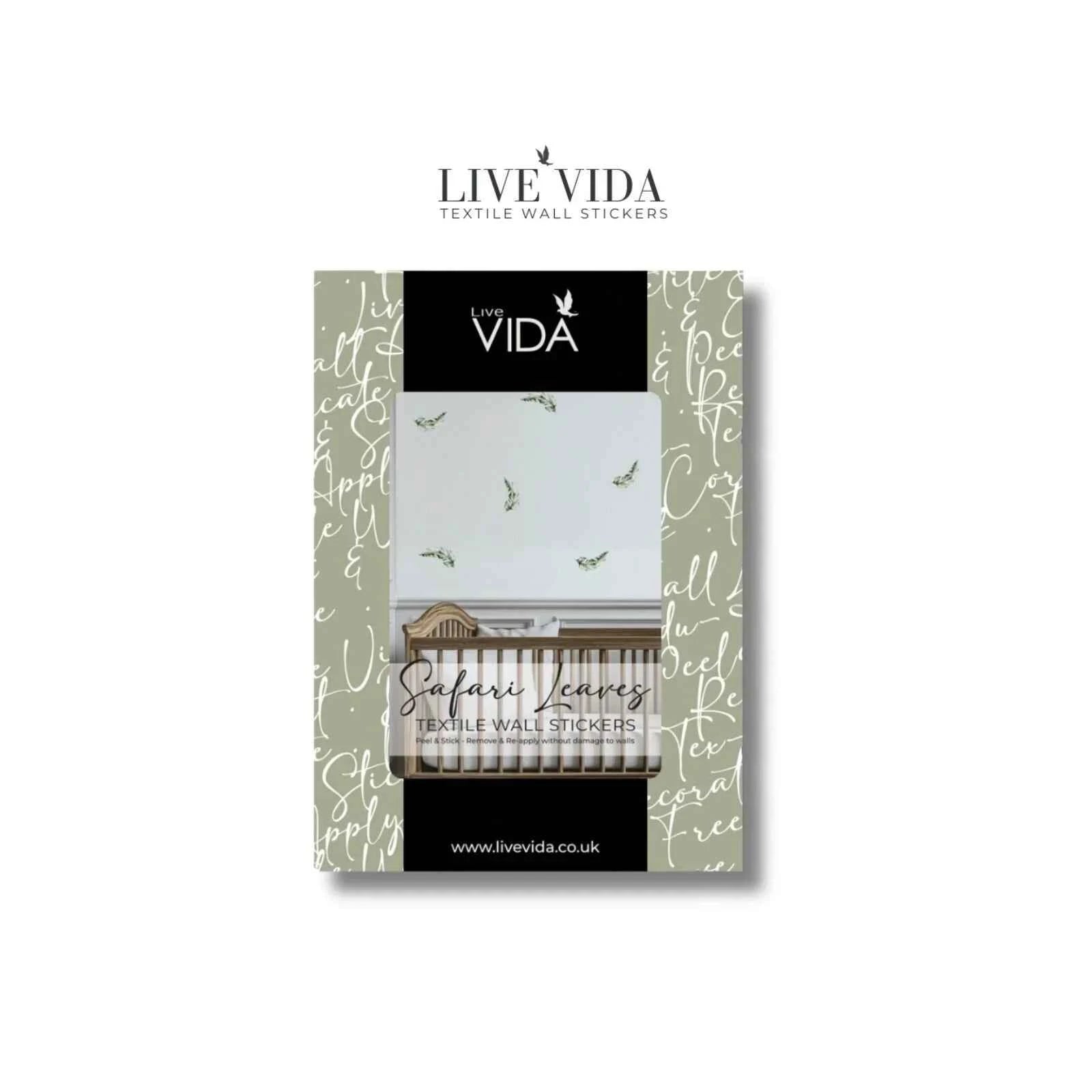 Live Vida Safari Leaves Wall Sticker A4