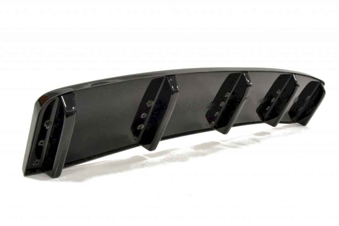 Maxton Design - CENTRAL REAR SPLITTER AUDI A7 S-LINE (FACELIFT) (WITH VERTICAL BARS) (2014-2018)