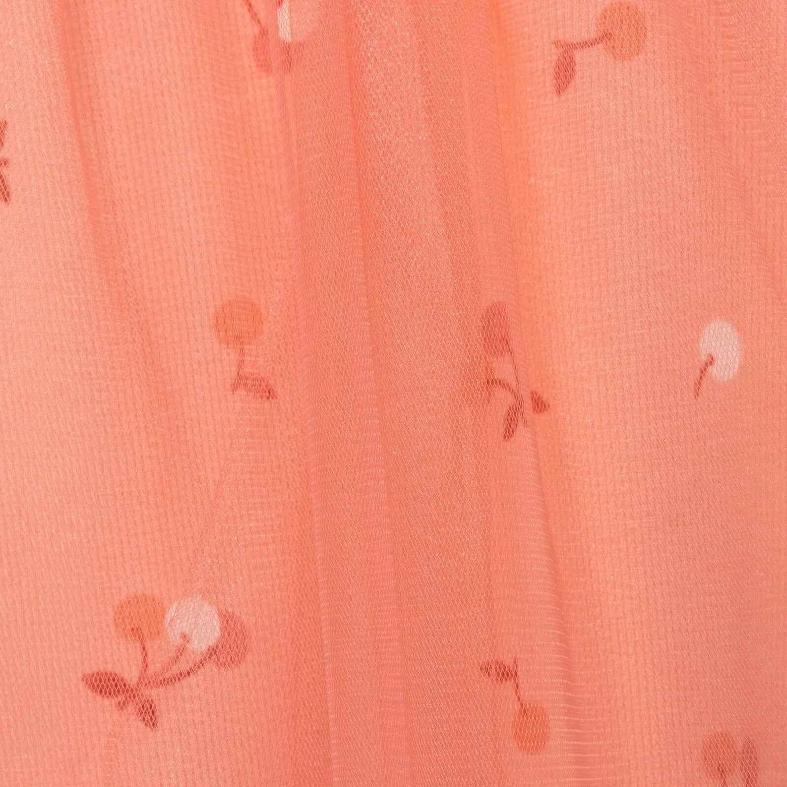 HelloBaby Winter Cherry Dress - Salmon