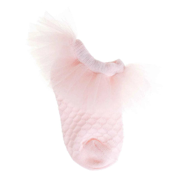 HelloBaby Girl Socks with Lace - Light Pink