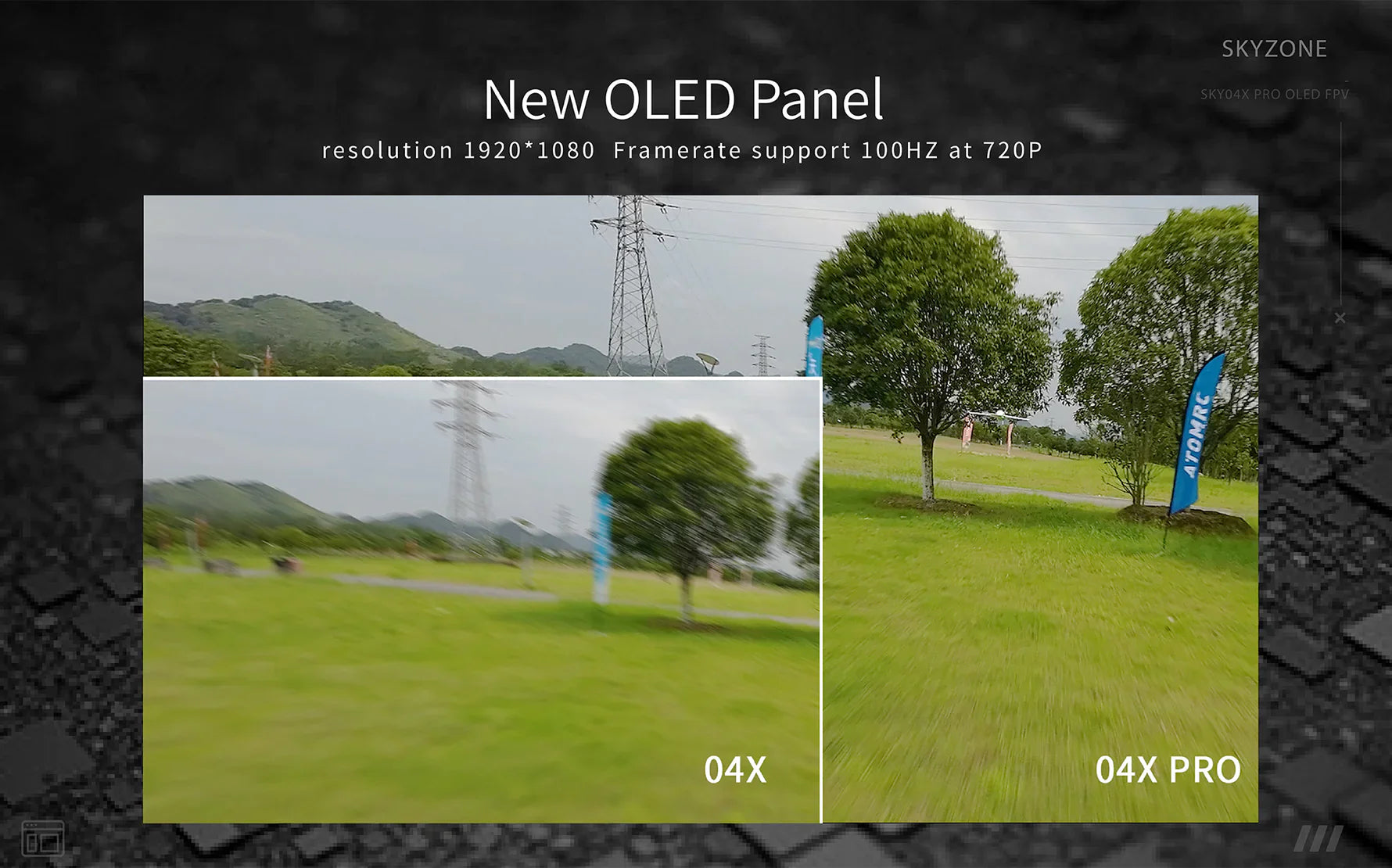 Skyzone SKY04X PRO OLED 5.8GHz 48CH FPV Goggles