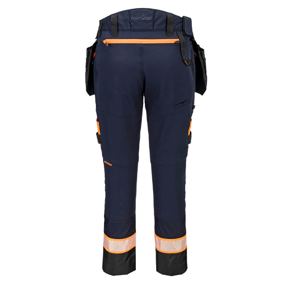 Portwest DX440 DX4 Detachable Holster Stretch Kneepad Work Trouser Various Colours