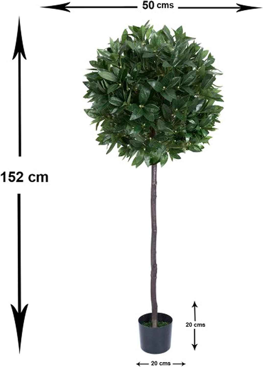 Artificial Bay Tree 5ft 150cm Premium Quality Decorative Plant GreenBrokers
