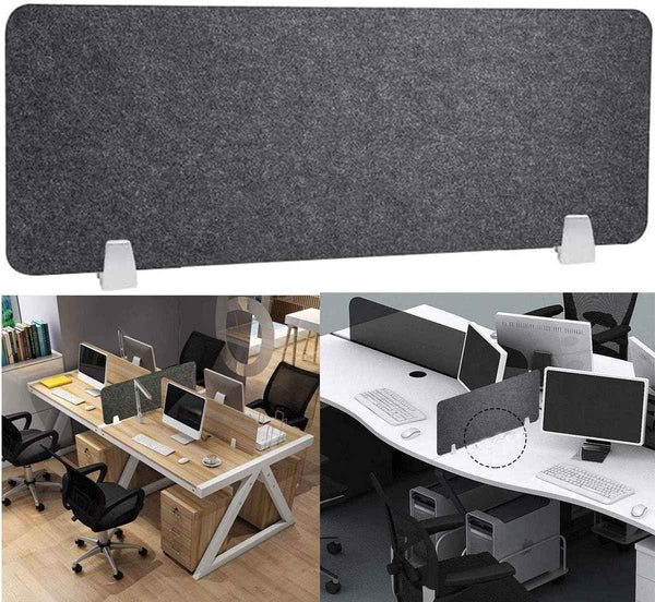 Acoustic Desk Divider 40x12 Inch Clamp On Noise Reducing Privacy Panel Nisorpa