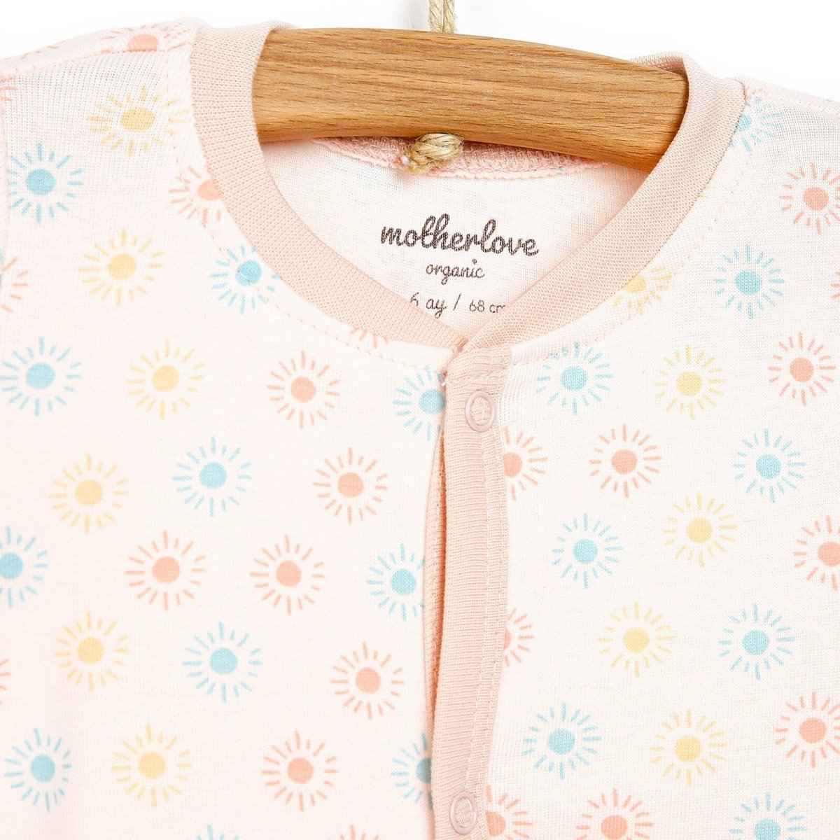 Motherlove Newborn Organic Footed Jumpsuit - Purple