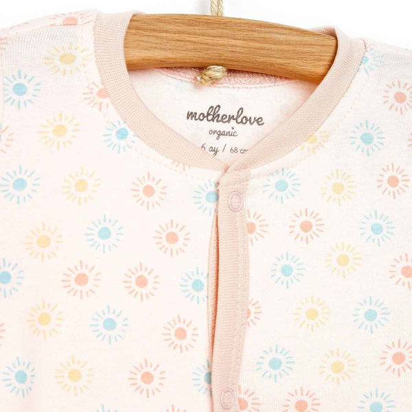 Motherlove Newborn Organic Footed Jumpsuit - Purple