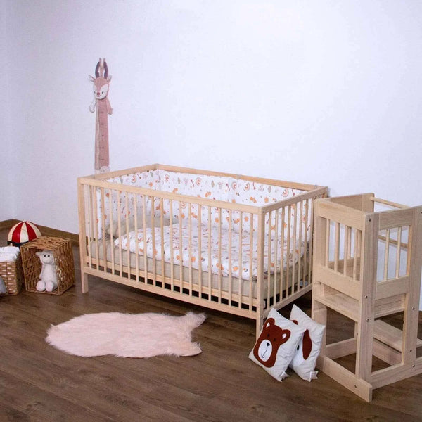 Kukka Natural Wood 2-Level Cot 70x140