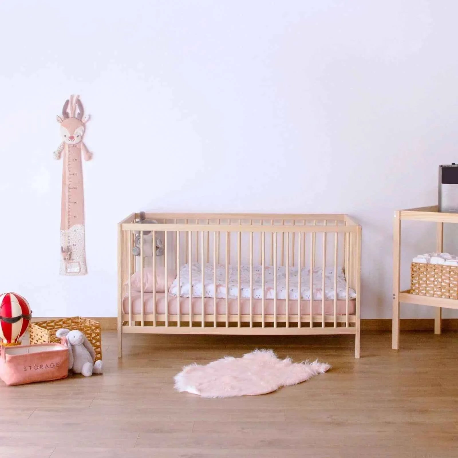 Kukka Natural Wood 2-Level Cot 70x140