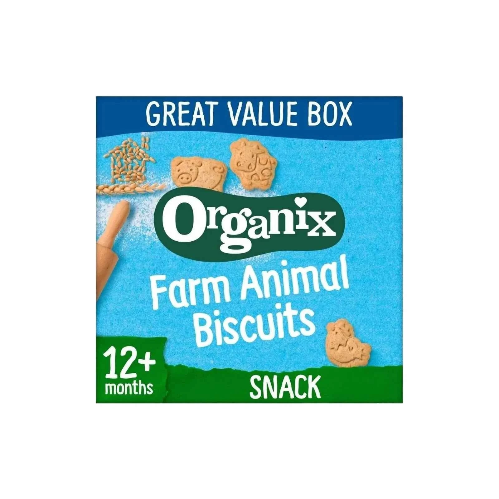 Organix Farm Animal Biscuits 12+ months 100g