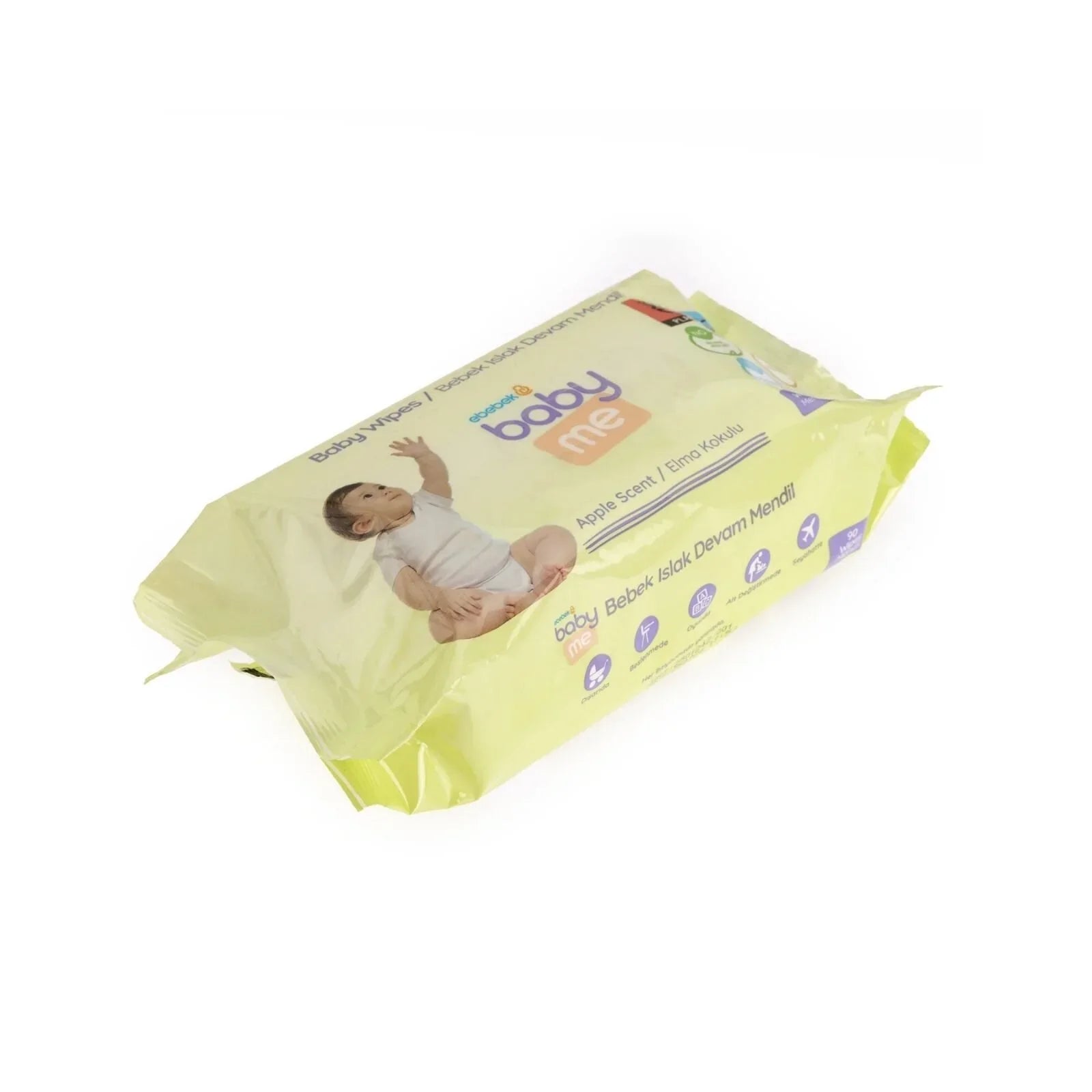 baby me Apple Scented Baby Wipes 90 pcs