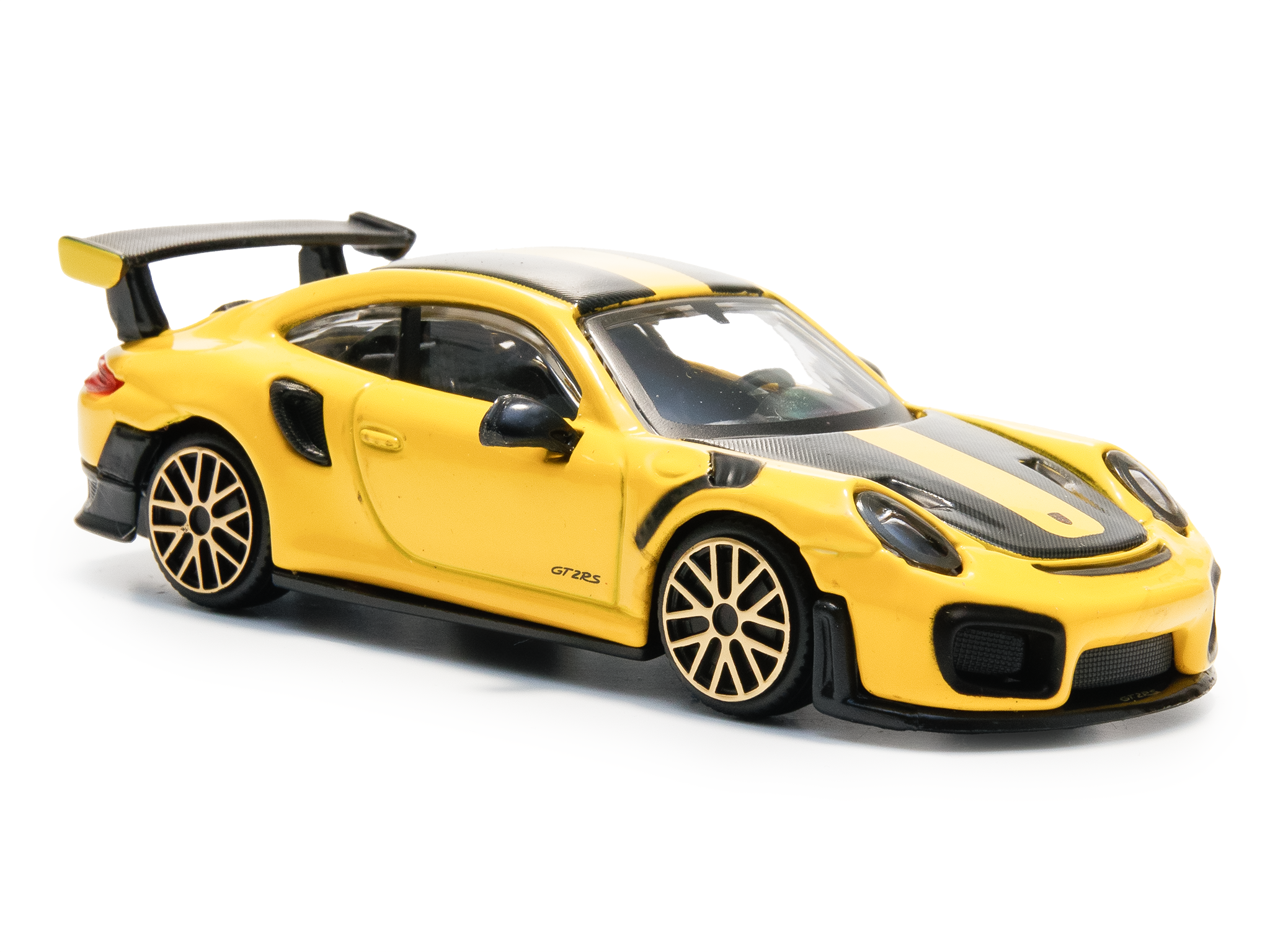 Porsche 911 GT2 RS yellow - 1:43 Scale Toy Car