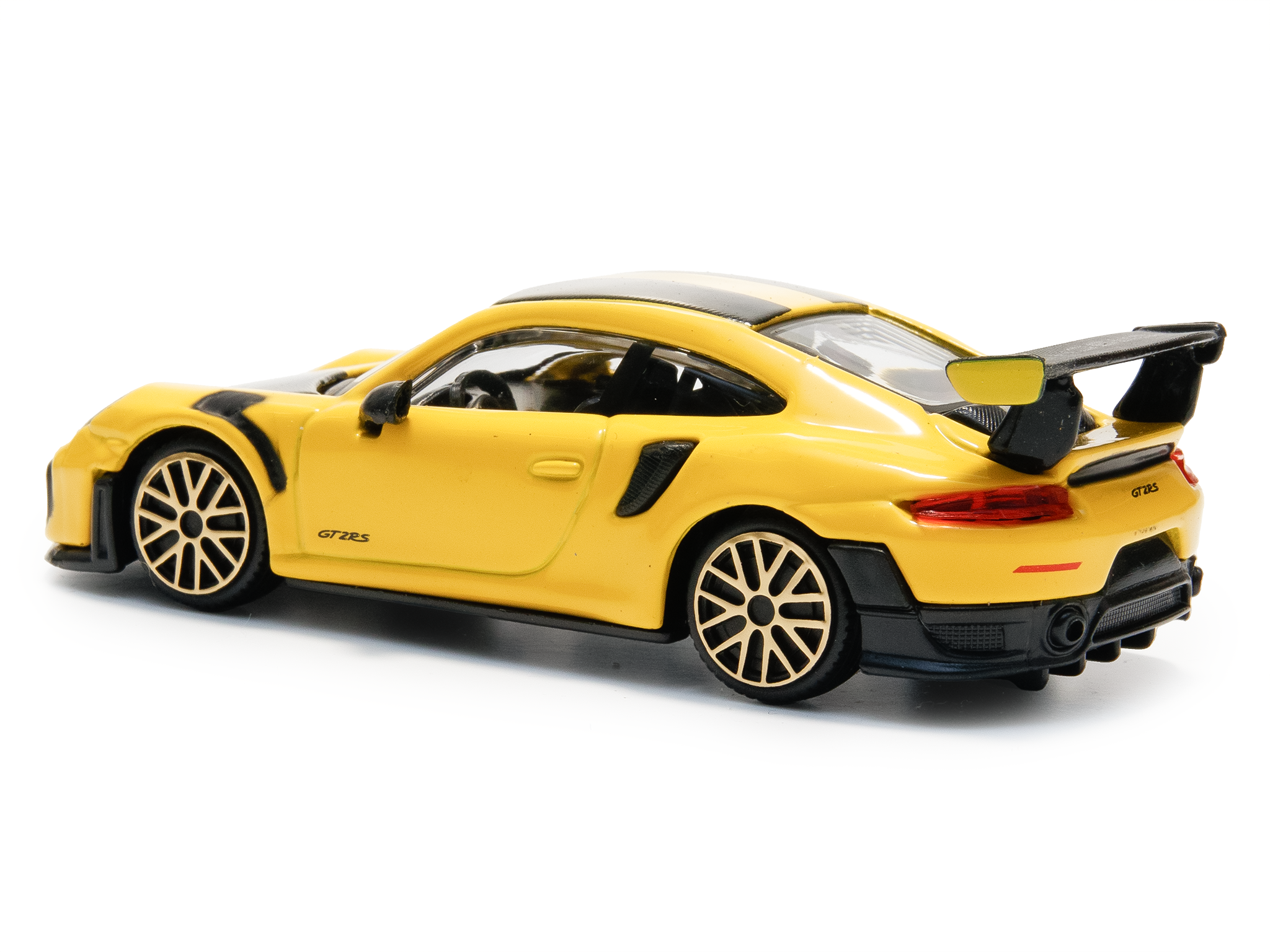 Porsche 911 GT2 RS yellow - 1:43 Scale Toy Car