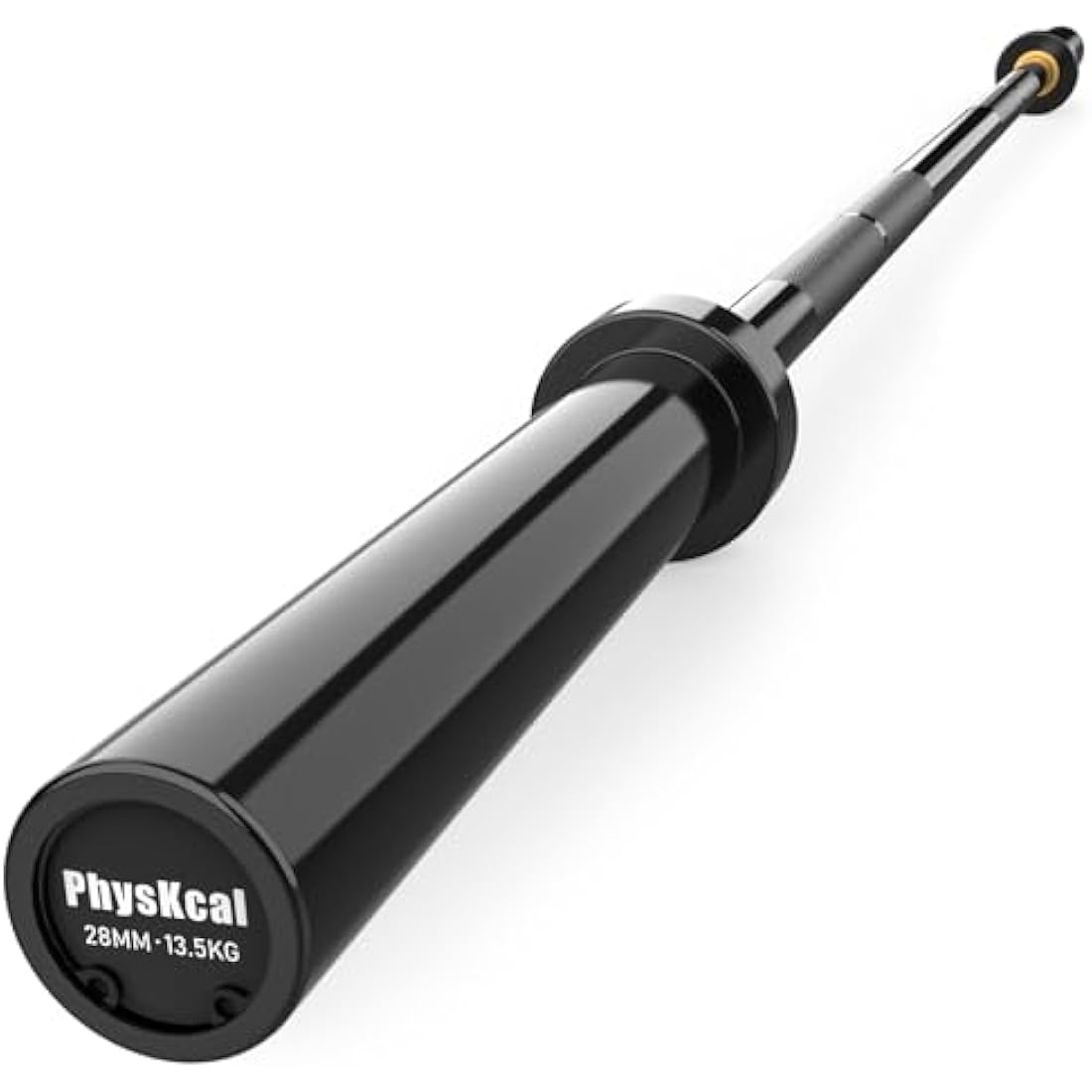 PhysKcal 4ft, 5ft, 6ft Barbell, Olympic EZ Curl Bar with Smooth Bushing & Bearing for 2'' Weight Plates, International Barbells for Press, Squat, Deadlift and Multiple Purposes