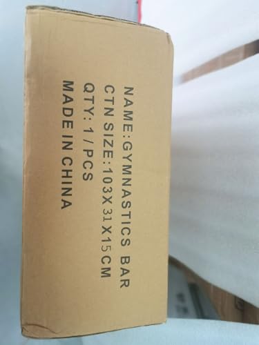 FBSPORT Gymnastics Bar, Folding Horizontal Bar Gymnastics Equipment for Kids Home Training, Expandable Gymnastics Training Bar Junior with Adjustable Height for Girls Boys